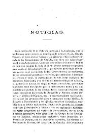 Noticias. Boletín de la Real Academia de la Historia, tomo 36 (marzo 1900). Cuaderno III / F.F., A.R.V. | Biblioteca Virtual Miguel de Cervantes