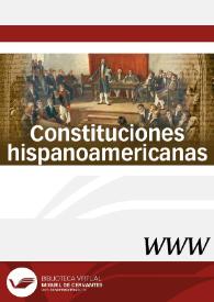Visitar: Constituciones hispanoamericanas / director  Ignacio Fernández Sarasola
