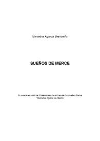Sueños de Merce / Mercedes Agurcia Membreño | Biblioteca Virtual Miguel de Cervantes