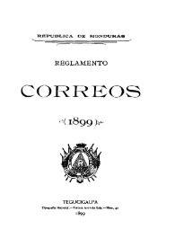 Reglamento. Correos. 1899 | Biblioteca Virtual Miguel de Cervantes