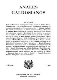 Anales galdosianos. Año III, 1968