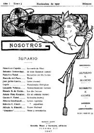 Nosotros [Buenos Aires]. Tomo I, núm. 4, noviembre de 1907 | Biblioteca Virtual Miguel de Cervantes