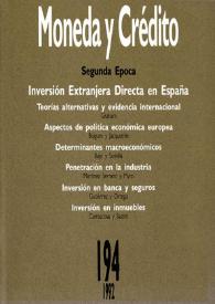 Moneda y Crédito. Núm. 194, 1992 | Biblioteca Virtual Miguel de Cervantes