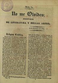 No me olvides. Núm. 32, 10 de diciembre de 1837 | Biblioteca Virtual Miguel de Cervantes