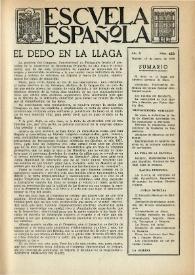 Escuela española. Año X, núm. 453, 12 de enero de 1950