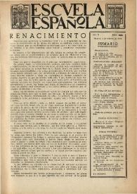 Escuela española. Año X, núm. 456, 2 de febrero de 1950