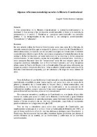 Algunas reflexiones metodológicas sobre la Historia Constitucional / Joaquín Varela Suanzes-Carpegna | Biblioteca Virtual Miguel de Cervantes