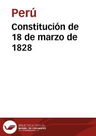 Constitución de 18 de marzo de 1828 | Biblioteca Virtual Miguel de Cervantes