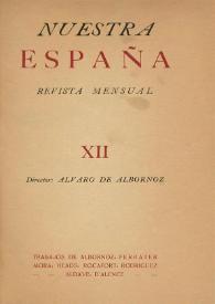 Nuestra España : Revista Mensual. Núm. 12, septiembre de 1940 | Biblioteca Virtual Miguel de Cervantes