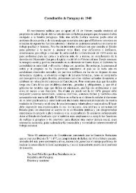Constitución de Paraguay 1940 | Biblioteca Virtual Miguel de Cervantes