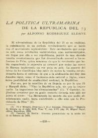 La política ultramarina de la República del 73 / por Alfonso Rodríguez Aldave | Biblioteca Virtual Miguel de Cervantes