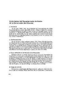 Sharq Al-Andalus. Nº 1, Año 1984. Sección Noticias | Biblioteca Virtual Miguel de Cervantes