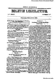 Boletín legislativo. Serie 1, núm. 5, 14 de marzo de 1866 | Biblioteca Virtual Miguel de Cervantes