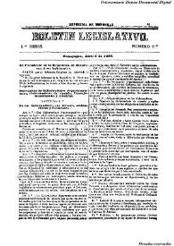 Boletín legislativo. Serie 1, núm. 7, 9 de abril de 1866 | Biblioteca Virtual Miguel de Cervantes