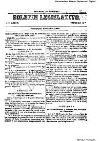 Boletín legislativo. Serie 1, núm. 8, 25 de abril de 1866 | Biblioteca Virtual Miguel de Cervantes