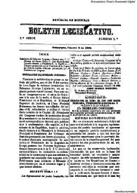 Boletín legislativo. Serie 2, núm. 1, 8 de febrero de 1868 | Biblioteca Virtual Miguel de Cervantes
