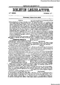 Boletín legislativo. Serie 2, núm. 3, 28 de febrero de 1868 | Biblioteca Virtual Miguel de Cervantes