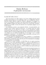 Simón Bolívar: el proyecto inconcluso / Nelson Martínez Díaz | Biblioteca Virtual Miguel de Cervantes