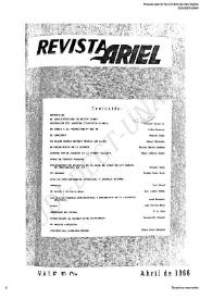 Revista Ariel. Núm. 174, abril de 1966 | Biblioteca Virtual Miguel de Cervantes