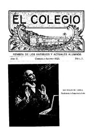 El Colegio : Revista de los Antiguos y Actuales Alumnos. Núm. 7, agosto de 1925 | Biblioteca Virtual Miguel de Cervantes