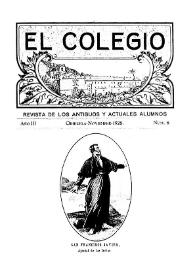 El Colegio : Revista de los Antiguos y Actuales Alumnos. Núm. 8, noviembre de 1925 | Biblioteca Virtual Miguel de Cervantes