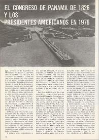 El Congreso de Panamá de 1826 y los presidentes americanos en 1976 | Biblioteca Virtual Miguel de Cervantes