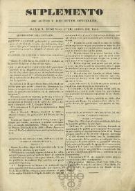 El Constituyente : Periódico Oficial del Gobierno de Oaxaca. Suplemento de actos y decretos oficiales, domingo 27 de abril de 1856 | Biblioteca Virtual Miguel de Cervantes