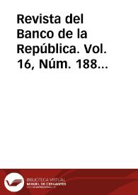 Revista del Banco de la República. Vol. 16, Núm. 188 (junio 1943) | Biblioteca Virtual Miguel de Cervantes