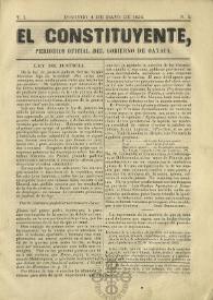 El Constituyente : Periódico Oficial del Gobierno de Oaxaca. Tomo I, núm. 3, domingo 4 de mayo de 1856 | Biblioteca Virtual Miguel de Cervantes