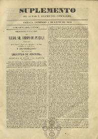 El Constituyente : Periódico Oficial del Gobierno de Oaxaca. Suplemento de actos y decretos oficiales, domingo 4 de mayo de 1856 | Biblioteca Virtual Miguel de Cervantes