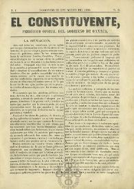 El Constituyente : Periódico Oficial del Gobierno de Oaxaca. Tomo I, núm. 9, domingo 25 de mayo de 1856 | Biblioteca Virtual Miguel de Cervantes