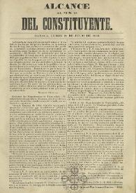 El Constituyente : Periódico Oficial del Gobierno de Oaxaca. Alcance al núm. 25, lunes 21 de julio de 1856 | Biblioteca Virtual Miguel de Cervantes