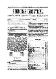 Honduras Industrial. Serie 1.ª, núm. 3, 1.º de marzo de 1884 | Biblioteca Virtual Miguel de Cervantes