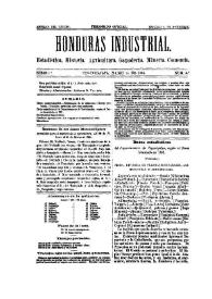 Honduras Industrial. Serie 1.ª, núm. 4, 15 de marzo de 1884 | Biblioteca Virtual Miguel de Cervantes