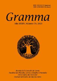 Gramma. Año XXXIV, número 70, 2023 | Biblioteca Virtual Miguel de Cervantes
