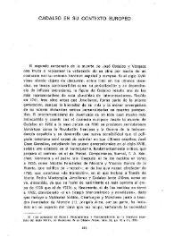 Cadalso en su contexto europeo / Federico Bermúdez-Cañete Fernández   | Biblioteca Virtual Miguel de Cervantes