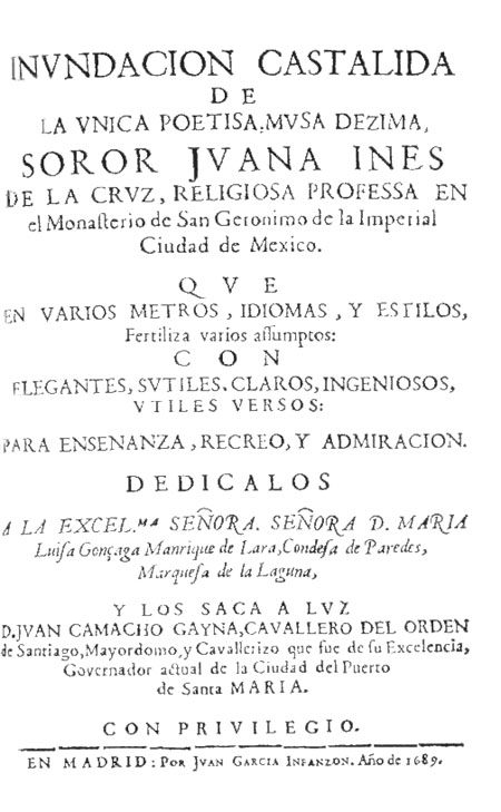 Ilustración del arco triunfal de Sor Juana