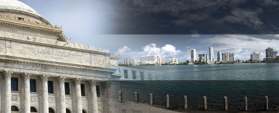Capitolio y Skyline ambos de San Juan de Puerto Rico que es la capital