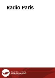 Radio París | Biblioteca Virtual Miguel de Cervantes