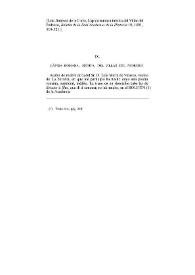 Lápida romana inédita del Villar del Pedroso / Luis Jiménez de la Llave | Biblioteca Virtual Miguel de Cervantes