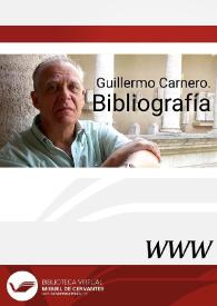 Guillermo Carnero. Bibliografía / Ángel L.Prieto de Paula | Biblioteca Virtual Miguel de Cervantes
