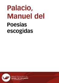 Poesías escogidas / de Manuel del Palacio | Biblioteca Virtual Miguel de Cervantes