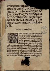 Cárcel de amor / Diego de San Pedro | Biblioteca Virtual Miguel de Cervantes