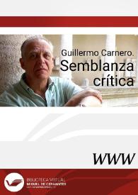 Guillermo Carnero. Semblanza crítica / Ángel L. Prieto de Paula | Biblioteca Virtual Miguel de Cervantes