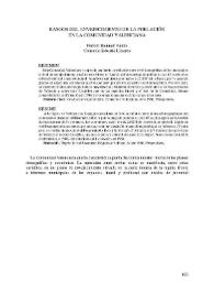 Rasgos del envejecimiento de la población de la Comunidad Valenciana / Fermín Bonmatí Antón y Consuelo Sebastiá Llinares | Biblioteca Virtual Miguel de Cervantes