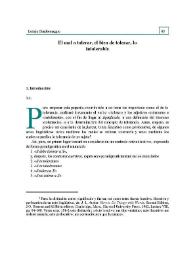 El mal a tolerar, el bien de tolerar, lo intolerable / Letizia Gianformaggio; trad. Josep M. Vilajosana | Biblioteca Virtual Miguel de Cervantes