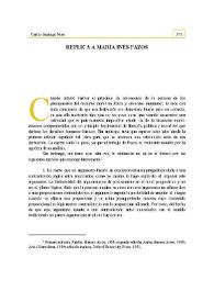 Réplica a María Inés Pazo | Biblioteca Virtual Miguel de Cervantes