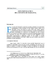 Reflexiones acerca del concepto de tolerancia | Biblioteca Virtual Miguel de Cervantes