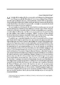 Testimonios sobre la Filosofía del Derecho contemporáneo en México | Biblioteca Virtual Miguel de Cervantes