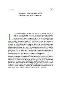 Memoria de Carlos Santiago Nino: tres textos desconocidos | Biblioteca Virtual Miguel de Cervantes